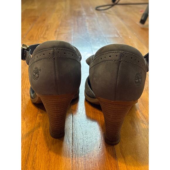 Timberland Earthkeepers Navy Pumps Size 10 Leather Uppers - Picture 3 of 5